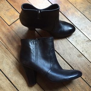 Leather booties